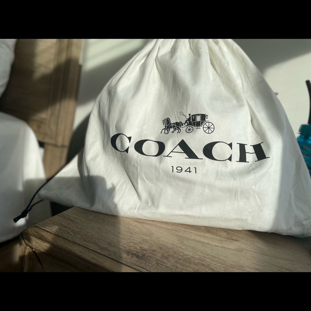 Coach Rogue 30 ZL1 black leather bag